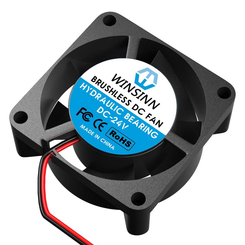 WINSINN DC 25mm Fan 24V 2510 Hydraulic Bearing Brushless Cooling 25mmx10mm 2PIN (Pack of 5Pcs) - Image 5